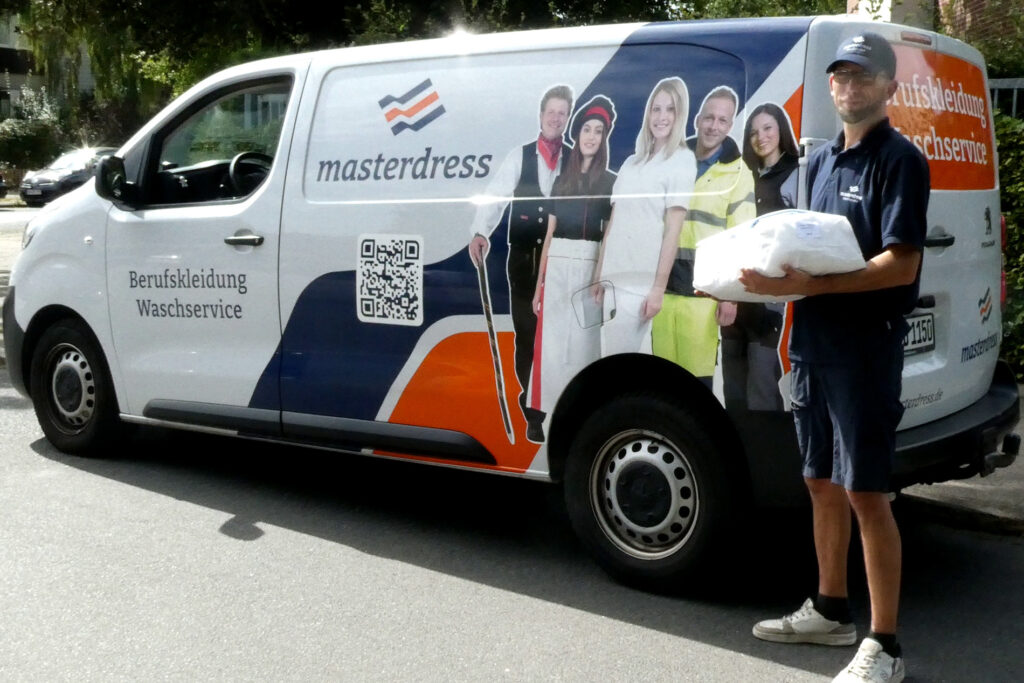 Masterdress Peugeot Lieferwagen für Berufskleidung in Hamburg